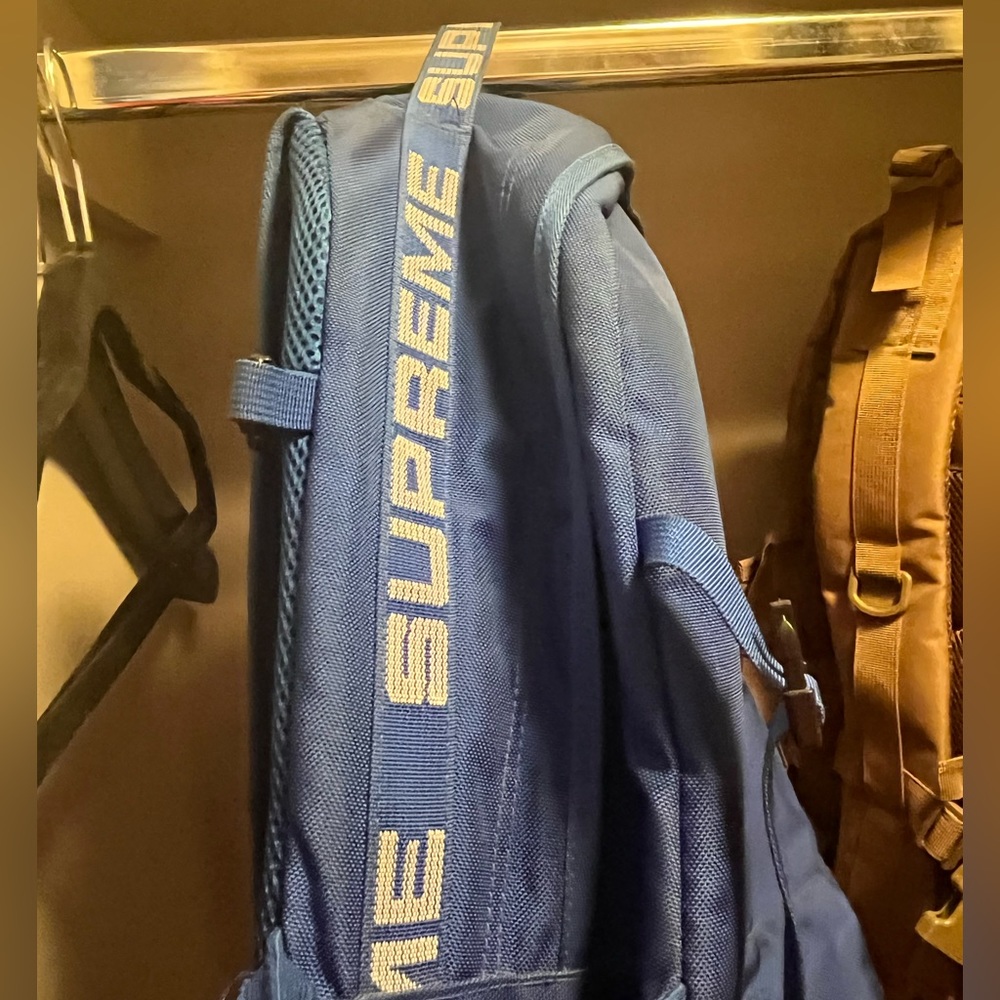 Blue supreme backpack